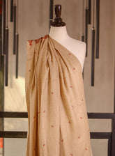 Royal Fashion Embroidered Woolen Shawls - RF25SH I624-XP04 Light Fawn